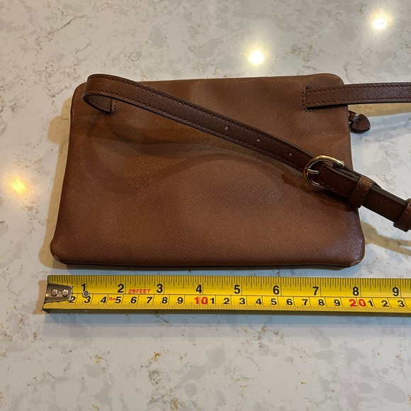 Ralph Lauren Lined Zippered Bag In Brown - Picture 7 of 11